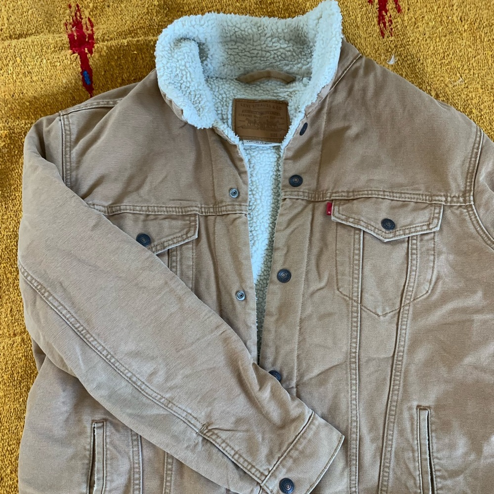 Levi's XL Sherpa jacket tan